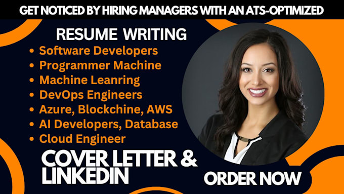 Gig Preview - Write a programmers cloud engineer software developers machine learning  resume