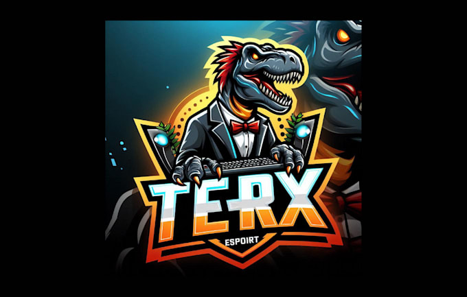 Gig Preview - Do unique t rex dinosaur head mascot logo with unlimited revisions