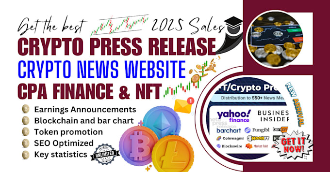 Gig Preview - Write and distribute crypto press release, blockchain, yahoo finance, nfts