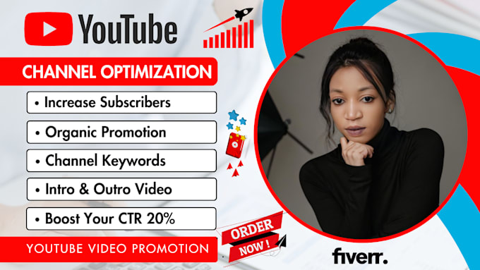 Gig Preview - Create and setup youtube channel thumbnail design banner short video SEO