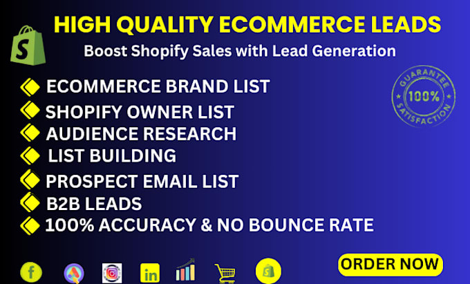 Gig Preview - Optimize your shopify store for lead conversion to grow small and medium busines