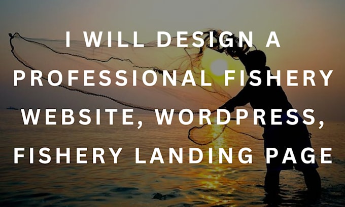 Bestseller - fishery website, wordpress, fishery landing page