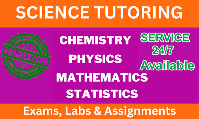 Gig Preview - Help in math tutoring chemistry physics calculus linear algebra discrete math