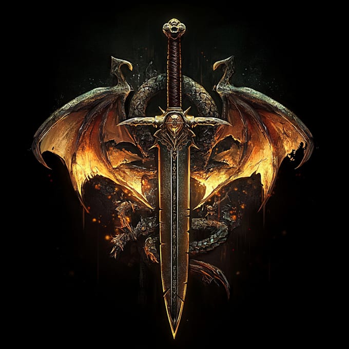 Gig Preview - Make original medieval, fantasy, rpg, mmorpg game logo title