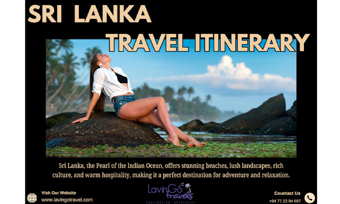 Gig Preview - Create budget friendly sri lankan travel plans that save you 50pcttravel arrang