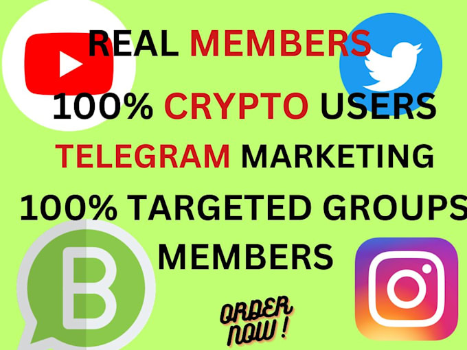 Gig Preview - Grow crypto telegram promotion solana memecoin promotion telegram channel group