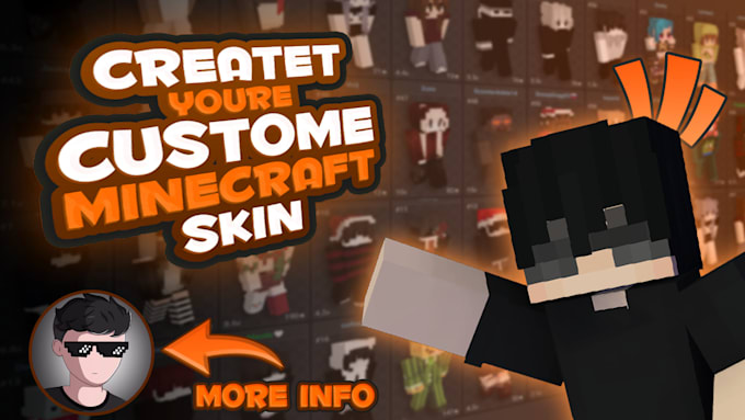 Gig Preview - Create a professional minecraft skin