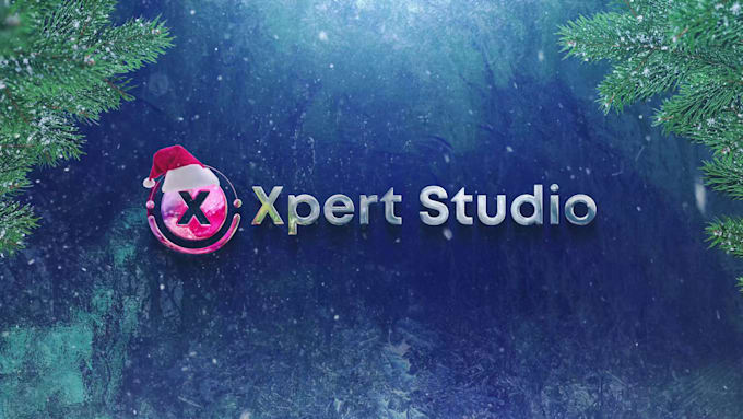 Gig Preview - Create a winter and christmas logo reveal animation