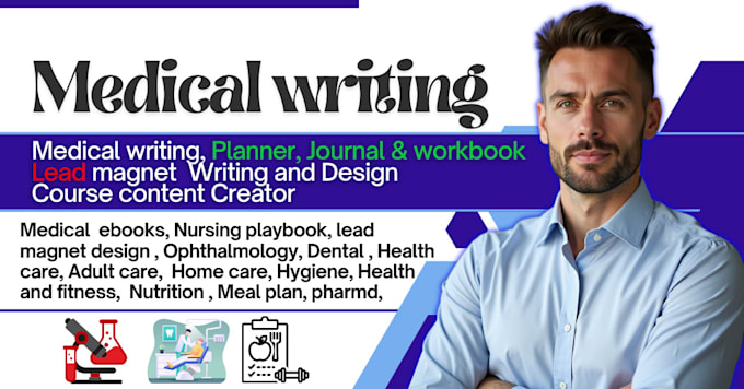 Gig Preview - Do medical writing, health and  fitness ebook nursing playbook, journal, planner