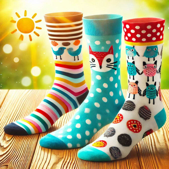 Gig Preview - Do sublimation all type of unique socks design and patterns