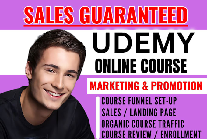 Gig Preview - Do udemy online course promotion udemy course marketing online course promotion