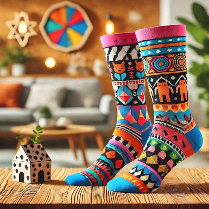 Gig Preview - Do sublimation all type of unique socks design and patterns