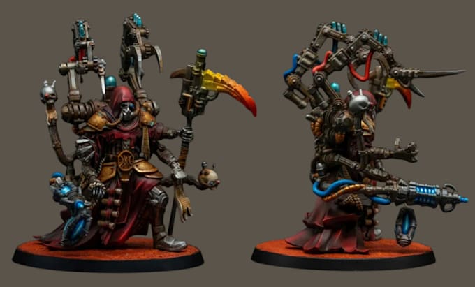 Gig Preview - Create custom 3d miniature kitbashing models, warhammer 40k for 3d printing