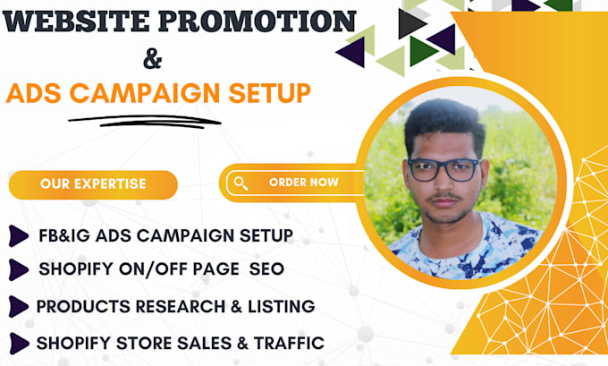 Gig Preview - Manage shopify website traffic, facebook, instagram ads, shopify sales marketing