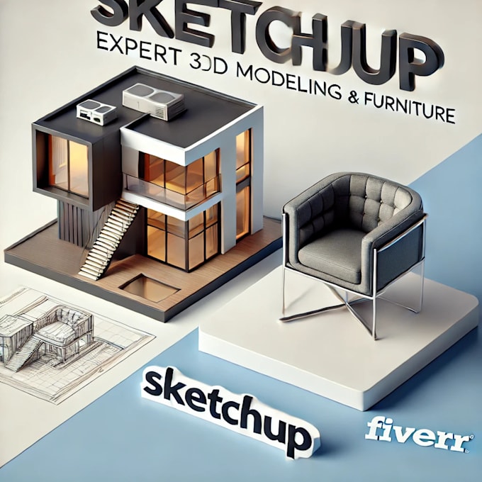 Gig Preview - Create and edit 3d models in sketchup professionally