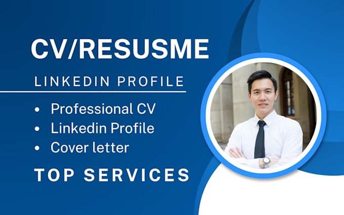 Gig Preview - Deliver a professional resume, CV, and linkedin profile