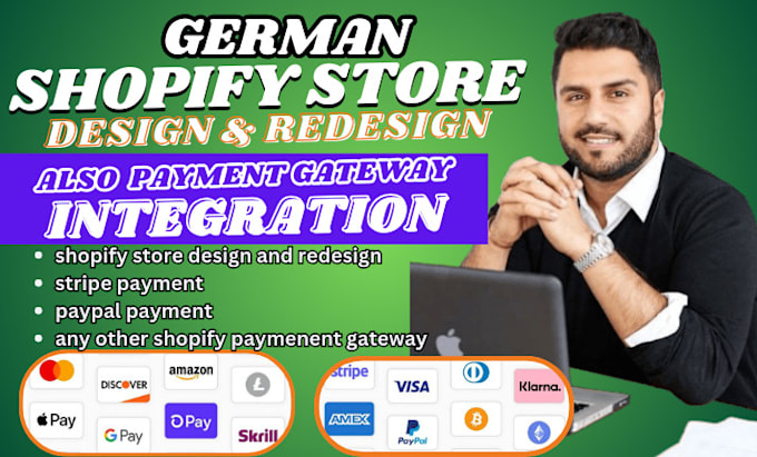 Gig Preview - Create a german shopify dropshipping store