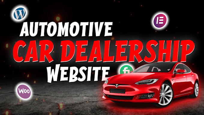 Gig Preview - Do modern automotive,car listing, car dealership website for your business