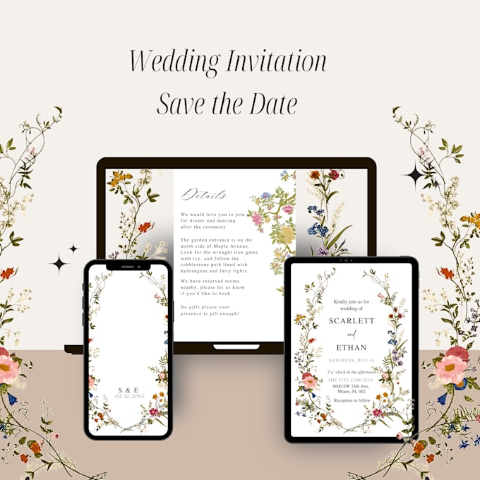 Gig Preview - Design the best invitation for your wedding