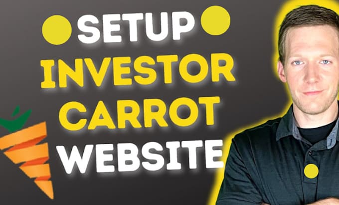 Gig Preview - Design investor carrot website, real estate website, idx website investor carrot