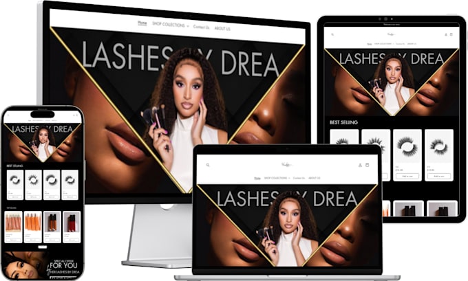 Gig Preview - Beauty salon website spa website cosmetic website makeup website salon website