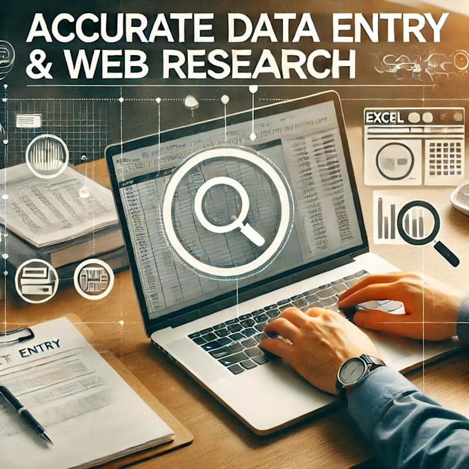 Bestseller - provide accurate excel data entry and web research services