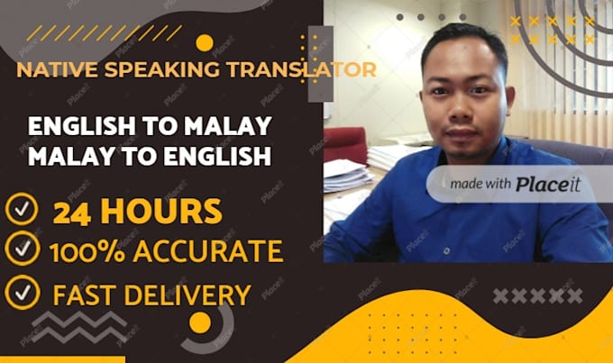 Gig Preview - Translate any text from malay to english or english to malay