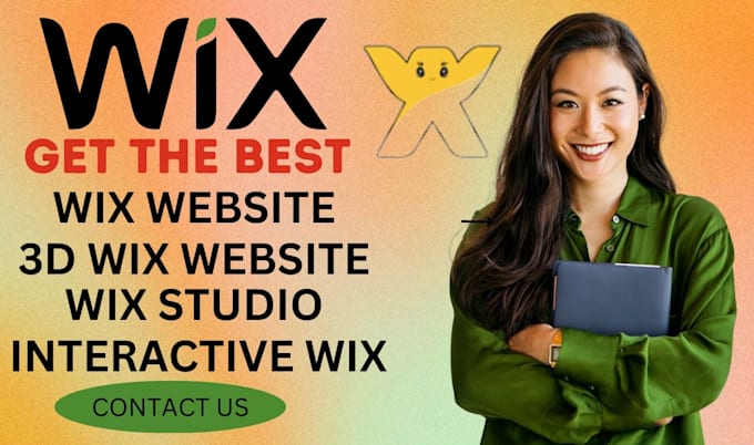 Gig Preview - Wix website design 3d animated wix interactive website 3d wix studio, spline wix