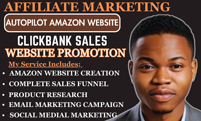 Bestseller - promote affiliate marketing link amazon clickbank sales funnel