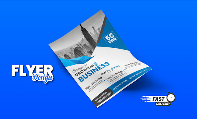 Gig Preview - Generate professional and business flyer designs