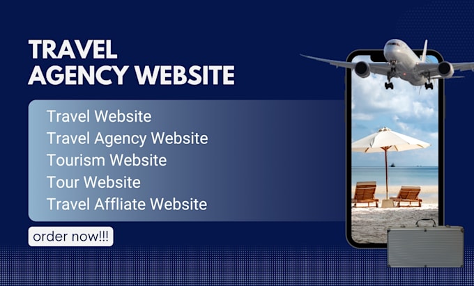 Gig Preview - Travel agency website travel website tourism website tour website