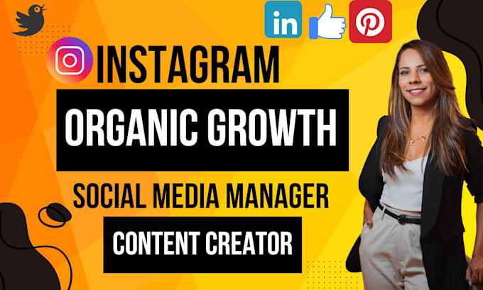 Gig Preview - Your social media marketing manager,content creator and instagram organic growth