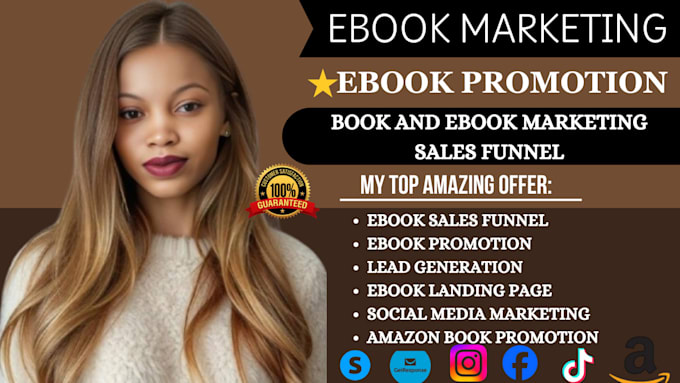 Gig Preview - Do ebook marketing sales funnel, ebook promotion, ebook website book promotion