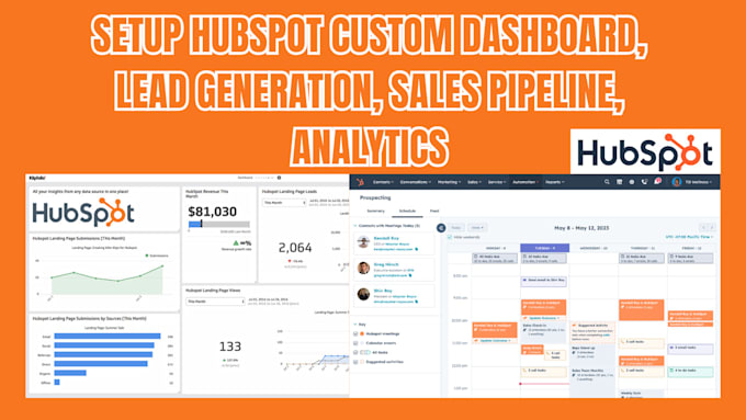 Gig Preview - Setup hubspot custom dashboard, lead generation, sales pipeline, analytics