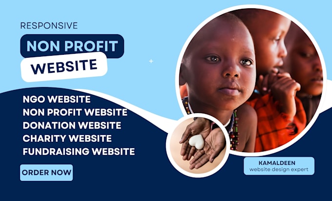 Gig Preview - Design nonprofit website non profit website charity website ngo website