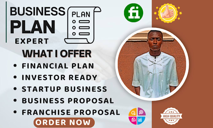 Gig Preview - Craft an investor ready business plan, franchise proposals, financial proposals