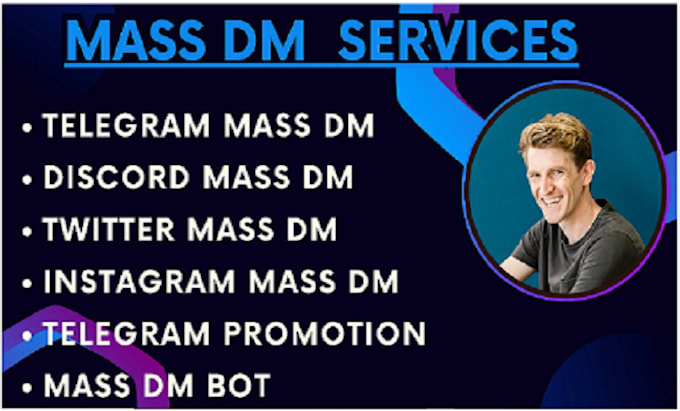 Gig Preview - Do telegram dms, discord mass dm, telegram promotion, instagram, discord mass dm