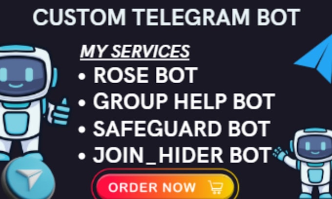 Gig Preview - Create telegram group bot and setup a customized bot for your group