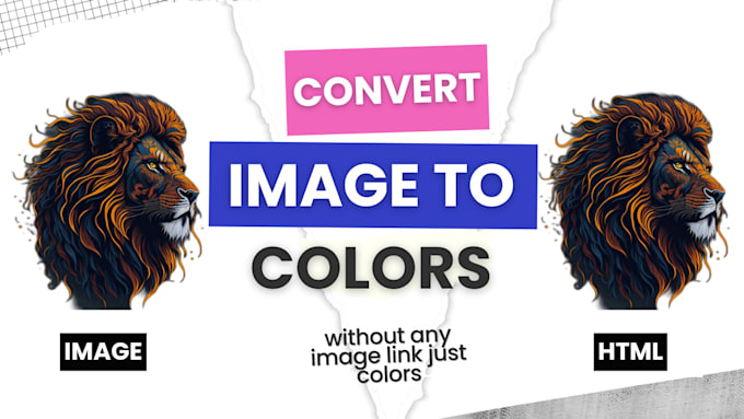 Gig Preview - Convert your logo image to color codes  unique transformations with HTML output