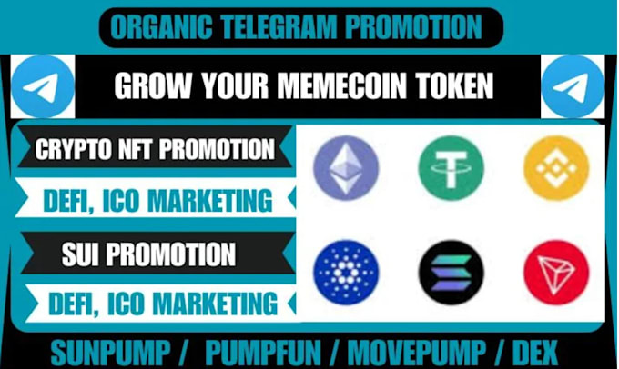 Gig Preview - Crypto telegram promotion, run twitter ads