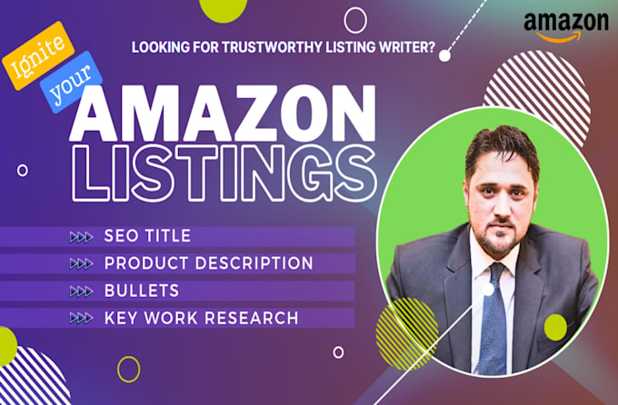 Gig Preview - Write seo product listing descriptions for amazon