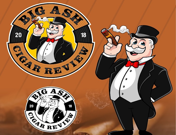 Gig Preview - Create a premium mascot logo for your cigar brand