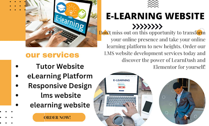 Gig Preview - Build lms website,elearning website,tutor lms pro website with learndash and lms