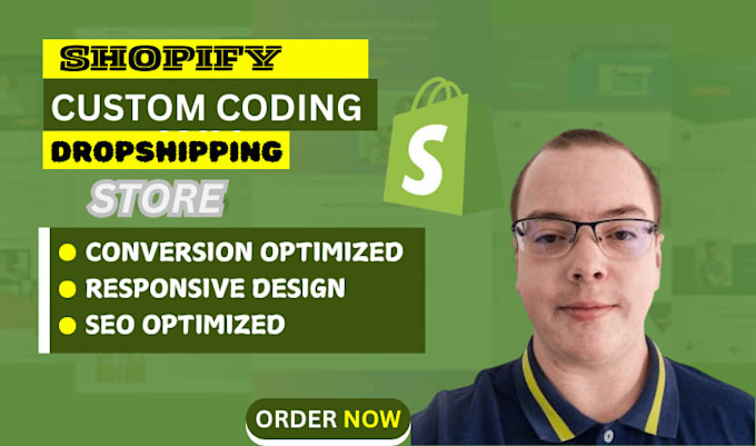 Gig Preview - Do shopify custom coding bug fixing or theme customization