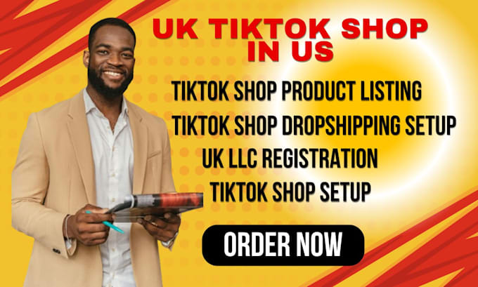 Gig Preview - Setup UK tiktok account in US for tiktok shop using UK llc