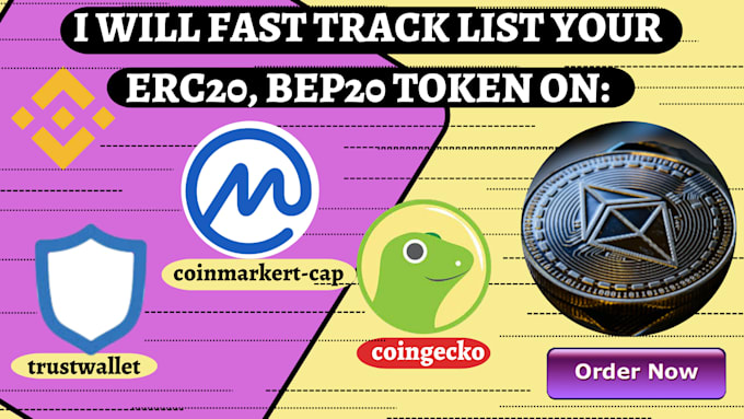 Gig Preview - List your coin or token on coinmarketcap and coingecko, token listing