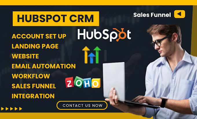 Bestseller - set up hubspot crm, hubspot website, landing page, email marketing, automation