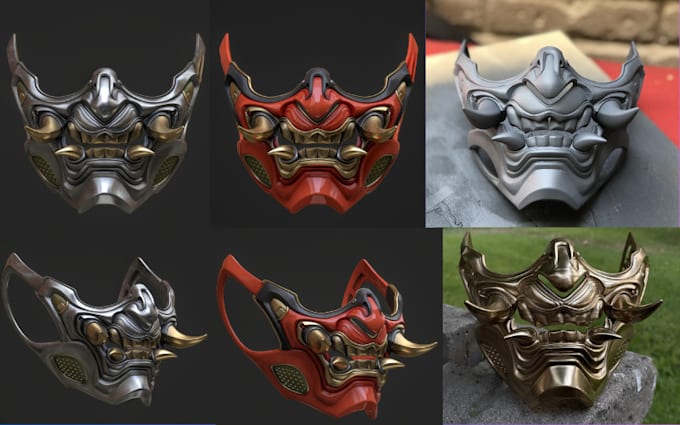 Gig Preview - Make cosplay models printable 3d model face mask helmet for prop for 3d printing