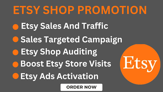 Gig Preview - Optimize your etsy shop with SEO and promotion to boost sales and traffic