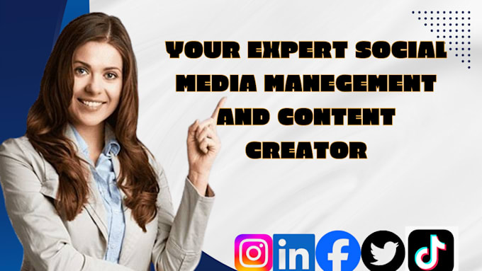 Gig Preview - Be your social media management and content creator